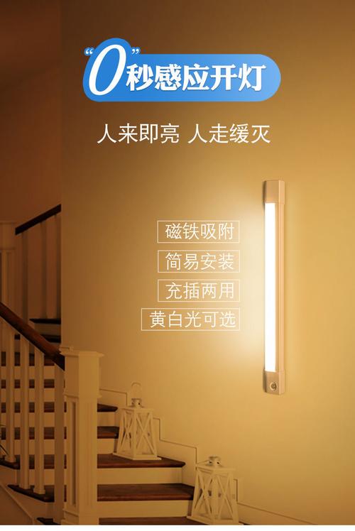 岚兮冉智能感应小夜灯 自动声光控，可充电的家用过道照明神器